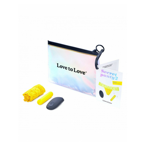Love To Love - Secret Panty 2 - Panty Vibrator Mit Fernbedienung - Gelb