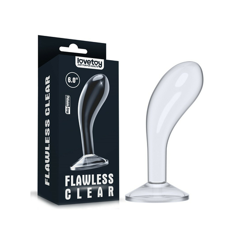 Love toy - flawless clear plug pour la prostate 15 cm