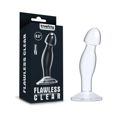 Love toy - flawless clear plug pour la prostate 17 cm