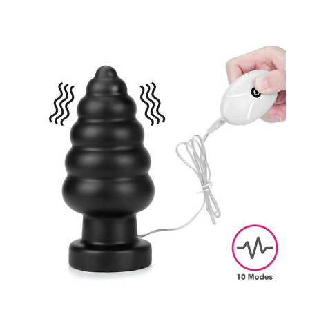 Love toy - king size vibrating anal cracker 18 cm - noir