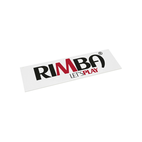 Rimba - signe avec logo rimba let's play