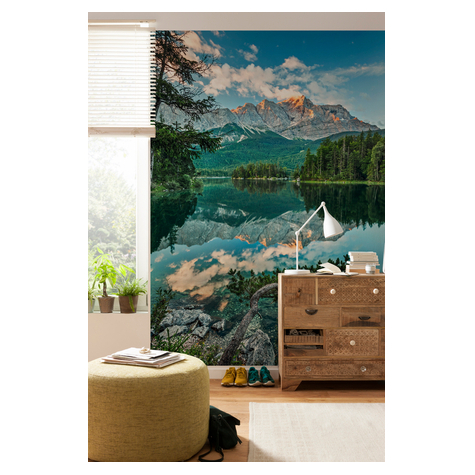 Papier Fototapete - Mirror Lake - Größe 184 X 254 Cm