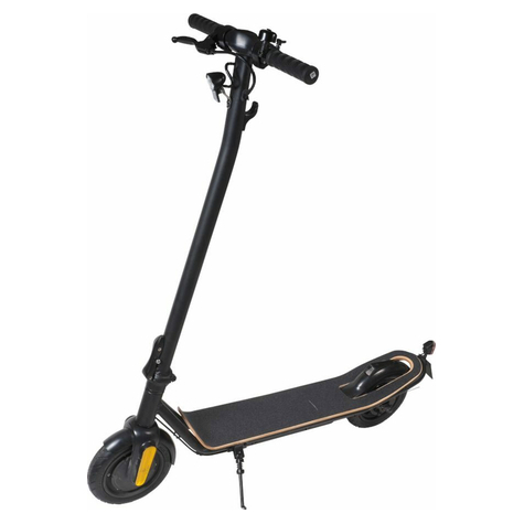 denver e-scooter thor klassischer roller 20 km/h 120 kg beide geschlechter schwarz orange 2 rad/räder