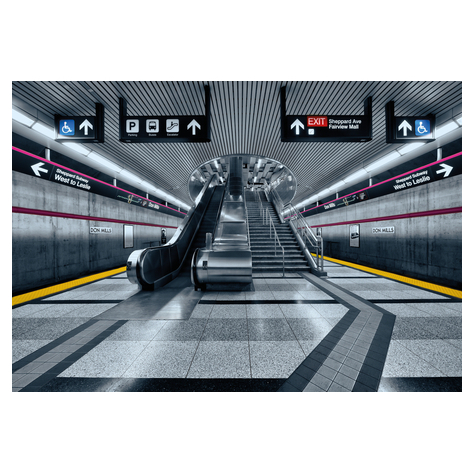 Carta Da Parati Adesiva - Subway - Dimensioni 368 X 254 Cm