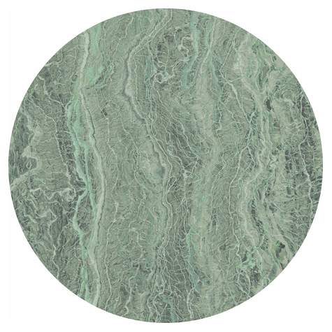 Selbstklebende Vlies Fototapete/Wandtattoo - Green Marble - Größe 125 X 125 Cm