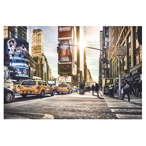 Carta Da Parati Adesiva Fotografica  - Times Square - Dimensioni 368 X 248 Cm