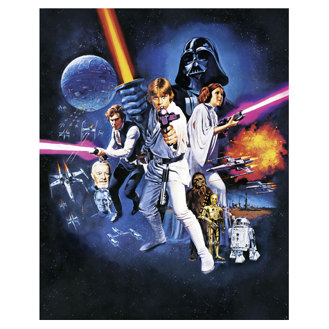 Vlies Fototapete - Star Wars Poster Classic 1 - Größe 200 X 250 Cm