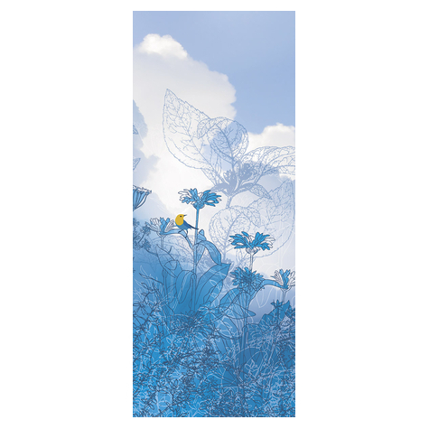Papier peint photo - blue sky panel - dimensions 100 x 250 cm