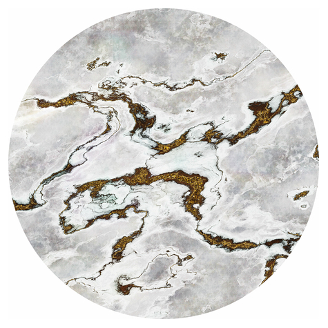 Selbstklebende Vlies Fototapete/Wandtattoo - Marble Vibe - Größe 125 X 125 Cm