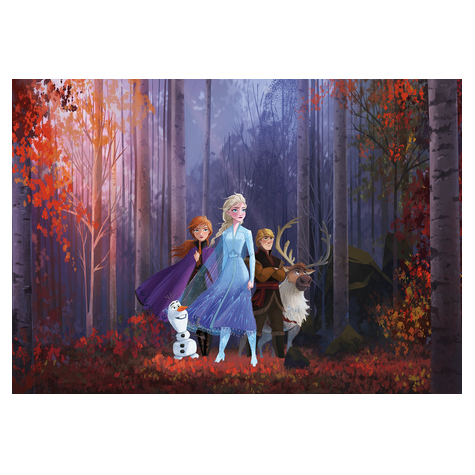 Non-Woven Wallpaper - Frozen Autumn Glade - Size 400 X 280 Cm