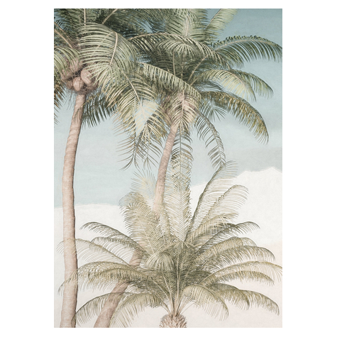 Vlies Fototapete - Palm Oasis - Größe 200 X 280 Cm