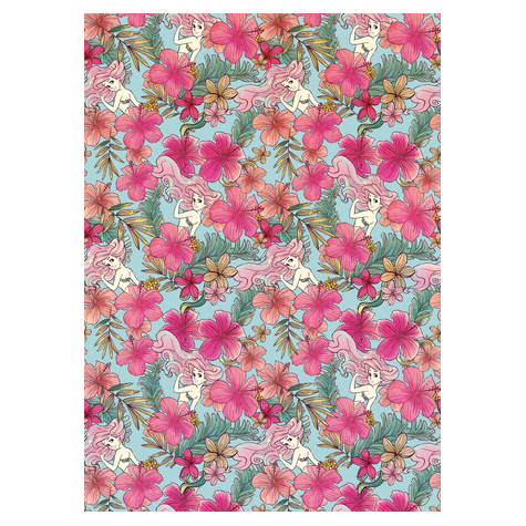 Vlies Fototapete - Ariel Pink Flower - Größe 200 X 280 Cm