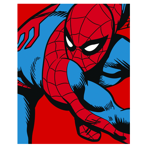 Papier peint photo - marvel powerup spider-man watchout - dimensions 200 x 250 cm