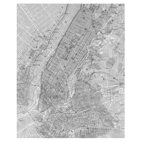 Vlies Fototapete - Nyc Map - Größe 200 X 250 Cm