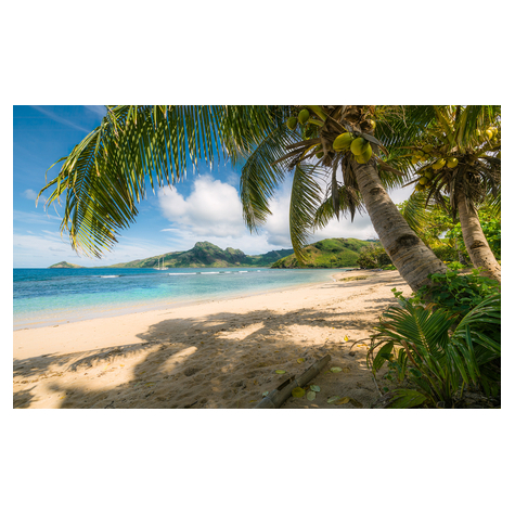 Carta Da Parati Adesiva Fotografica  - Beach Oasis South Seas - Dimensioni 450 X 280 Cm