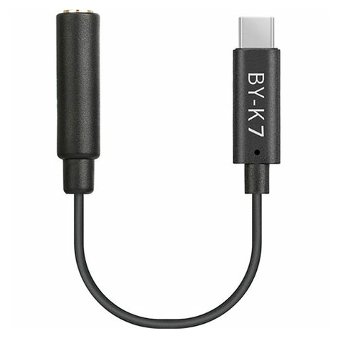Boya Universal Adapter By-K7 3.5mm Trs To Usb-C For Dji Osmo Action
