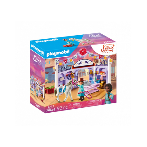 Playmobil spirit - magasin d'équitation miradero (70695)