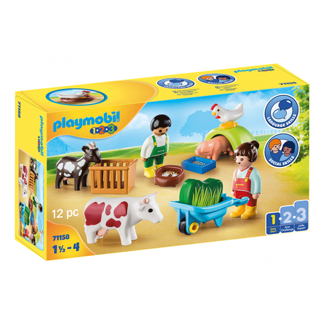 Playmobil 1.2.3 - Spielspaauf Dem Bauernhof (71158)