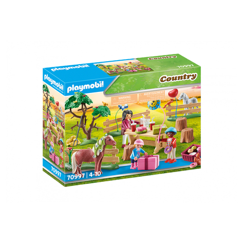 Playmobil Country - Festa Di Compleanno Per Bambini Alla Fattoria Dei Pony (70997)