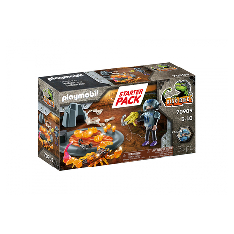Playmobil Dino Rise - Starter Pack Combattere Lo Scorpione Di Fuoco (70909)