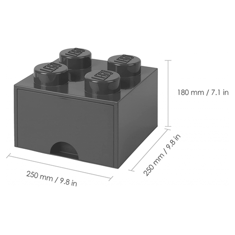 Cassetto Porta Mattoncini Lego 4 Nero (40051733)