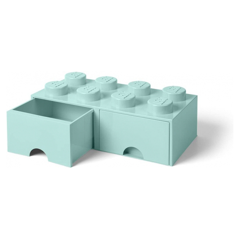 Lego storage brick tiroir 8 bleu aqua (40061742)