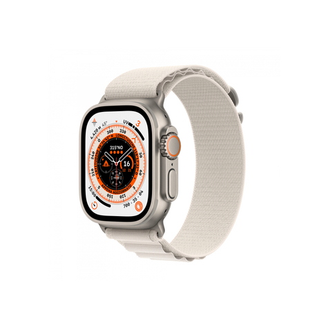 Apple Watch Ultra Gps + Cellular 49 Mm Titanio Starlight Alpine Loop Mqft3fd/A