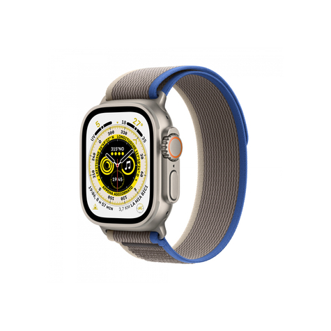 Apple Watch Ultra Gps + Cellular 49 Mm Titan Blue/Gray Trail Loop Mqfv3fd/A