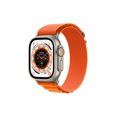 Apple Watch Ultra Gps + Cellular 49 Mm Titanio Arancione Alpine Loop Mqfl3fd/A