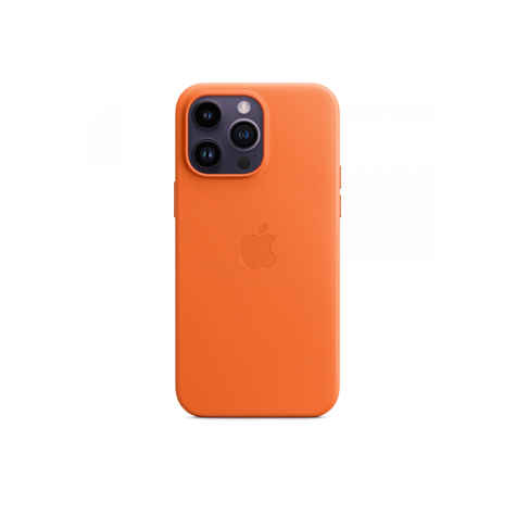Custodia In Pelle Per Apple Iphone 14 Pro Max Con Magsafe Arancione Mppr3zm/A