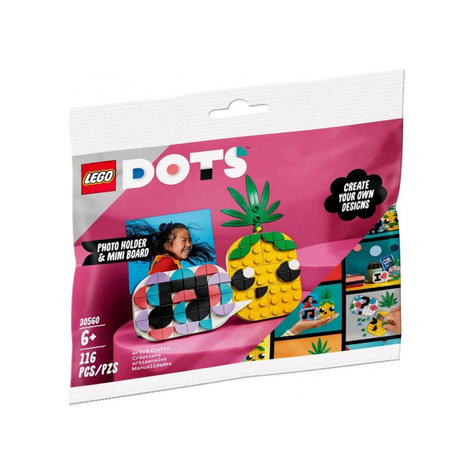 Lego dots - porte-photo ananas & mini tableau (30560)
