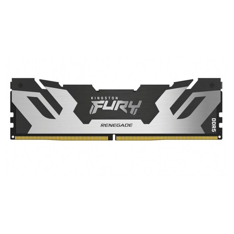 Kingston Renegade Argento/Nero Ddr5 16gb 7200mt/S Cl38 Kf572c38rs-16