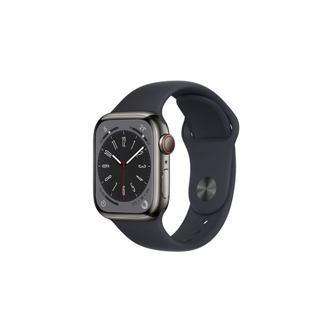 Apple Watch Series 8 Gps+Cellular 41 Mm Acciaio Grafite Mezzanotte Mnjj3fd/A