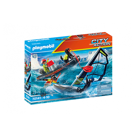 Playmobil city action - sauvetage d'un voilier polaire en détresse (70141)