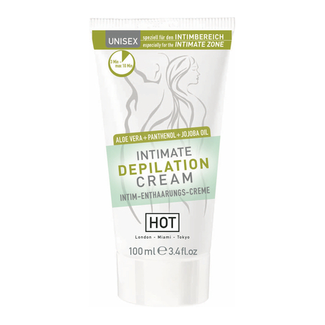 Cremes gels lotions spray : hot intimate depilation cream 100ml