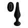 Silicone Vibrating Anal Plug With Remote Control Black