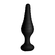 Silicone Vibrating Anal Plug With Remote Control Black