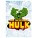 Tatuaggio Da Parete  Adesivo Murale - Hulk Comic Classic - Dimensioni 50 X 70 Cm