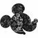 Selbstklebende Vlies Fototapete/Wandtattoo - Mickey Head Illustration - Größe 125 X 125 Cm