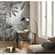 Non-Woven Wallpaper - Lac Tropical Black & White - Size 200 X 270 Cm